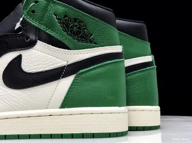 Bmlin Shoes Air Jordan Green NRG 555088-302 High 1 Pine Sail-Black OG 0531